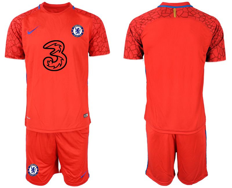 Men 2020-2021 club Chelsea red goalkeeper Soccer Jerseys1